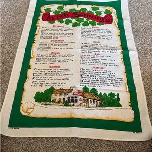 Irish Sayings tea Towel